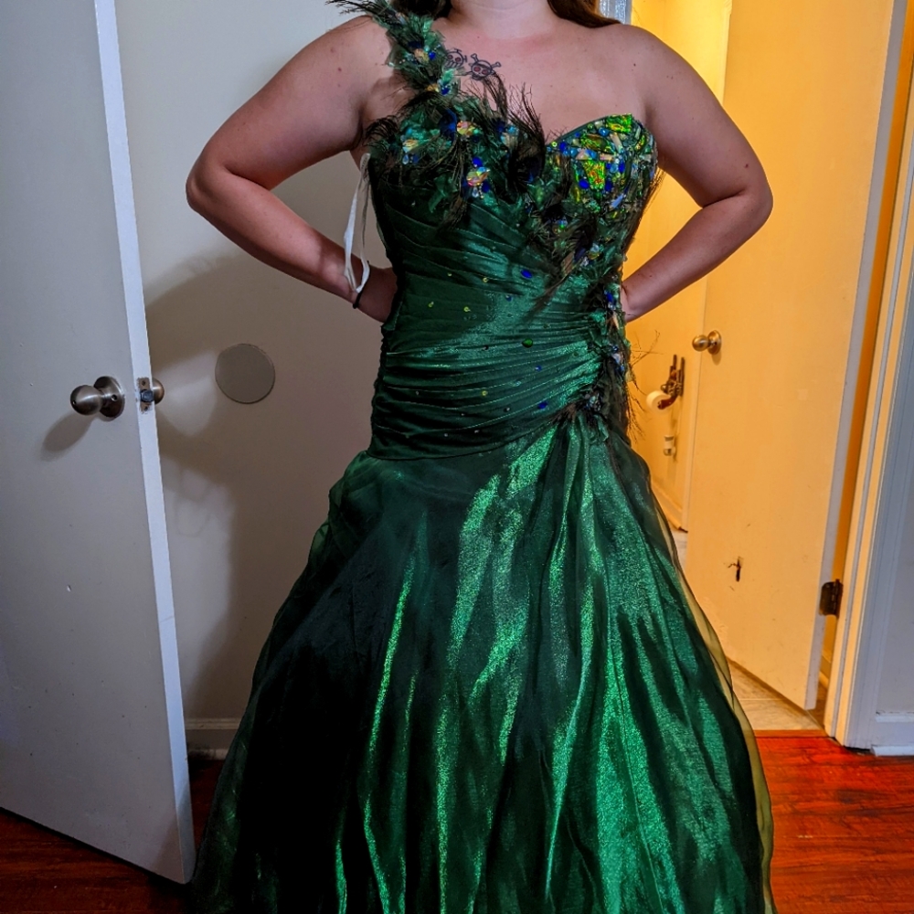Peacock formal dress
